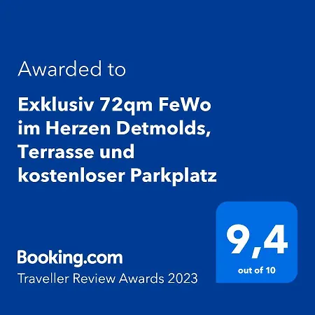 Apartment Exklusiv 72qm Im Herzen Detmolds, Terrasse Und Kostenloser Parkplatz *
